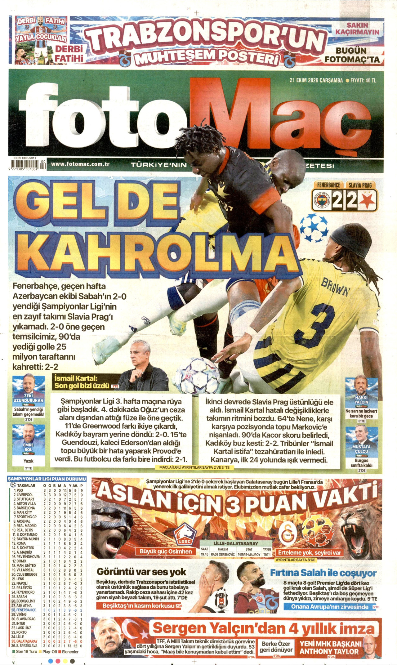 Fotomaç Gazetesi gazetesi manşeti